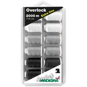 Šūšanas diegu komplekts Madeira Aerolock No 180 20