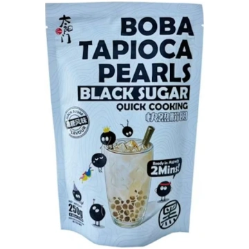 BOBA Tapiokas pērles Melnā cukura, 250g BOBA store