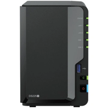 Tīkla disku masīvs SYNOLOGY DS225+, HDD x 2, melns