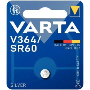 VARTA silver battery V364 (Type SR60), 1 piece
