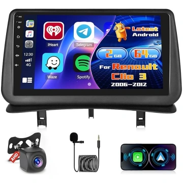 Radio priekš Renault Clio 3 2006-2012 Android 15 2