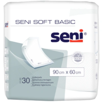 SENI absorbējošie palagi SOFT BASIC, 60x90 cm, 30 