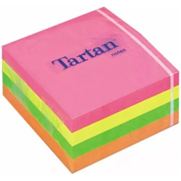 Pašlīmējošs bloks Tartan 76×76 mm — 400 krāsainu l