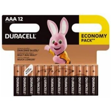 Duracell Baterija AAA/LR03 BL12, 1.5 V, Zn/MnO2, 1