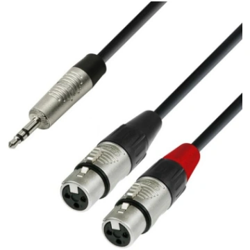 Adam Hall K4YWFF0180, XLR/Aux 3.5 mm TRS, 1.8 m Ad