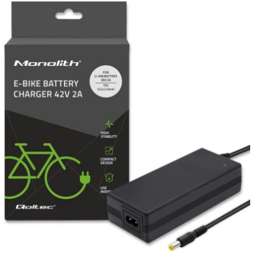 Charger for ebike batteries 36V, 42V, 2A