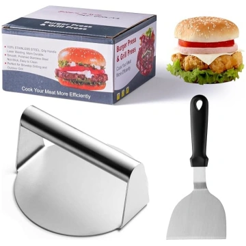 Burgeru preses smalcinātājs Nerūsējošā tērauda kom