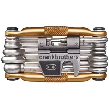 Crankbrothers Multi-19 Bicycle Tool: Gold with fla