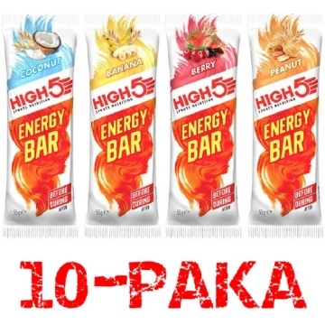 HIGH5 ENERGY BAR 55G BATONIŅŠ 10-paka