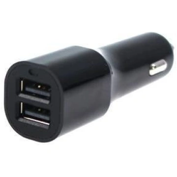 Dual USB Car Charger 12-24V 2.4A - Black Type 2 Un