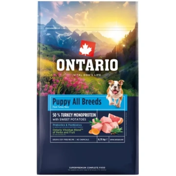 Sausā suņu barība Ontario All Breeds Puppy Monopro