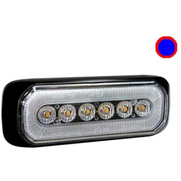 AXIXTECH LED horizontal signal lighthead, blue-red