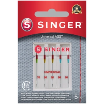 Singer | Universal Needle ASST 5PK for Woven Fabri