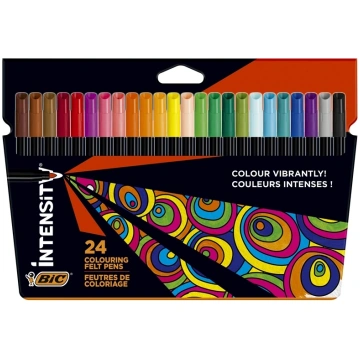 Flomasteriai 24 vnt, BIC Intensity, 978035