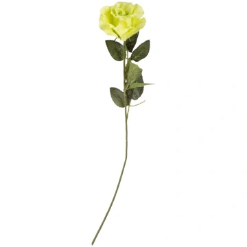 Mākslīgie ziedi, roze, zaļa krās., 60 cm