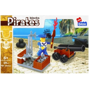 Konstruktors ALLEBLOX Pirāts, 58 detaļas, dažādu f