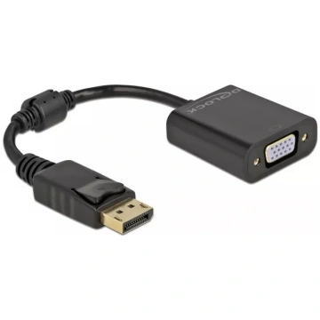 Adapteris DisplayPort 1.2 male uz VGA female DeLOC