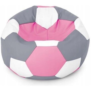 Bērnu sēžammaiss-pufs Ball XXL (40 cm), Pelēks/Roz