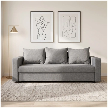 Dīvāns-Gulta Vuran Gaiši pelēka XL (160cm) Podrez