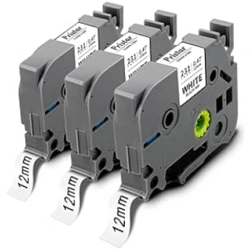 Pristar 3 x Compatible with Brother P-touch tapes 