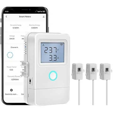 Viedais elektrības skaitītājs ar Wi-Fi: trīsfāzu e