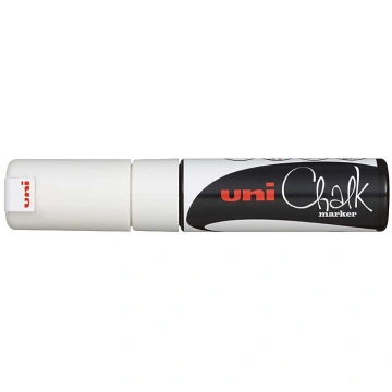 Uni Chalk Marker Chisel White