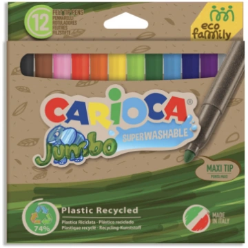 Flomasteri CARIOCA Jumbo EcoFamily, 12 krāsas - 20
