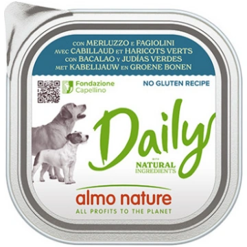 Almo Nature Daily Dog menca ar zaļajām pupiņām 300