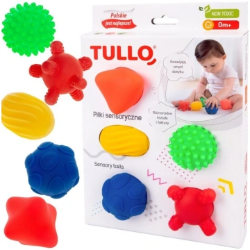 Bumbas sensorai attīstībai Tullo "Sensory" 5 gab
