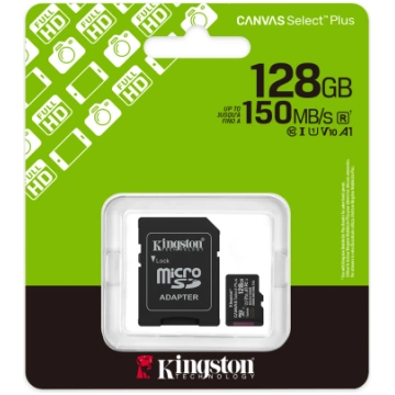 Kingston Canvas Select Plus Gen3 128GB microSD Mem