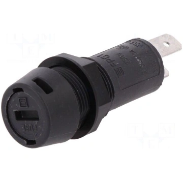 Fuse holder | cylindrical fuses | 5x20mm | 10A | M