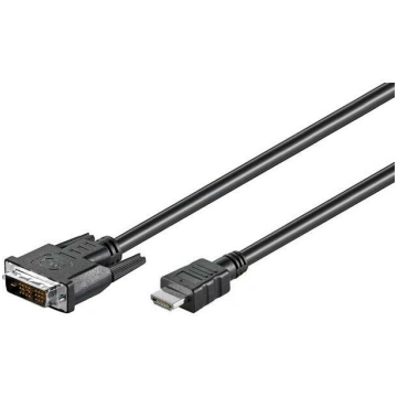 Cable; DVI-D (18+1) plug,HDMI plug; 2m; black | HD