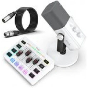 Fifine AmpliGame KS5W Bundle | AM8 Microphone | SC