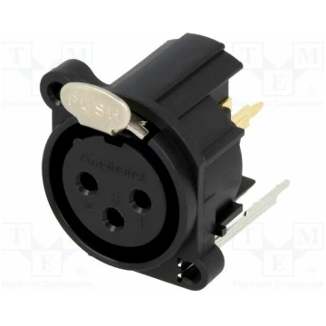 Connector: XLR; socket; female; 6A; 133V; PIN: 3; 