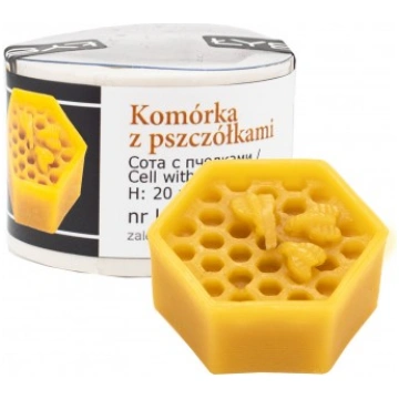 Sveču forma šūna ar bitēm