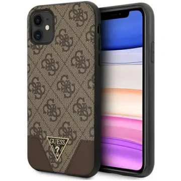 Guess 4G Triangle Collection vāciņš iPhone 11 (brū