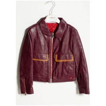 ValMax faux leather jacket - RED / 6Y