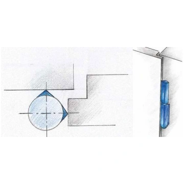 HINGE TO WELD 120MM FIXED PIN- ZINC PL 414120 (477