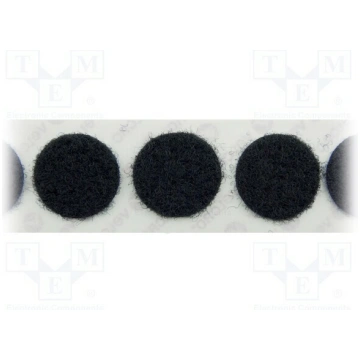 Tape: hook and loop; loop; caoutchouc; black; Appl