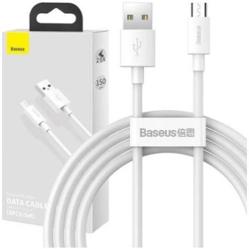 Baseus Simple Wisdom Data Cable Kit Datu kabelis U