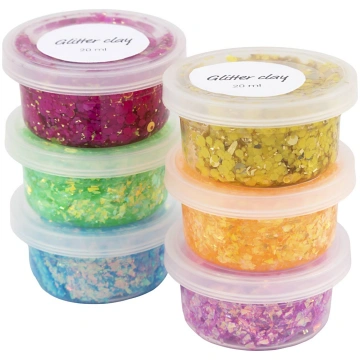 Creativ Company - Glitter Clay 6 pcs. (78746) 7874
