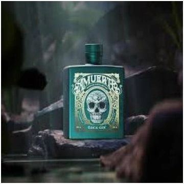 Gin Amuerte Coca Leaf Gin Green 43% FrescoDiVigna.