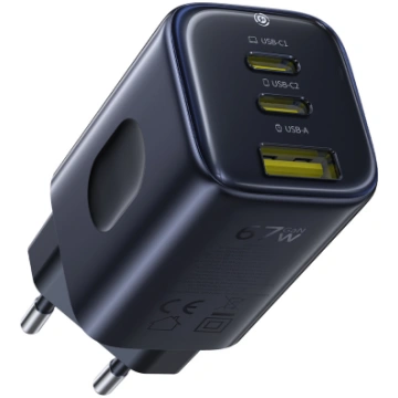 Wall charger PicoGo AE11 67W USB-A + 2xUSB-C QC PD