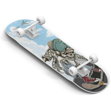 Muuwmi Skateboard skrituļdēlis, ABEC 5, Skull (AU 