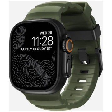 Nomad Rocky Point Band Black Leather, Titanium No