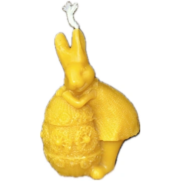 Bišu vaska svece "Lieldienu zaķis" (8cm) "Purmaļu 