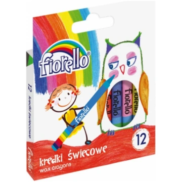 Krītiņi vaska 12 krāsas Fiorello GR12