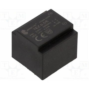Transformer: encapsulated; 500mVA; 230VAC; 12V; 42