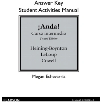 SAM Answer Key for Anda! Curso intermedio 2nd edi