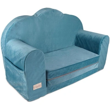 KLUPS CLOUD Velvet izvelkams krēsliņš V111 BLUE AL